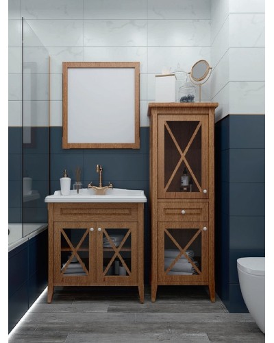 Шкаф пенал Creto Vetra 55 L 15-16056NL Орех