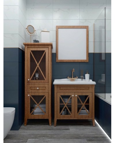 Шкаф пенал Creto Vetra 55 R 15-16056NR Орех