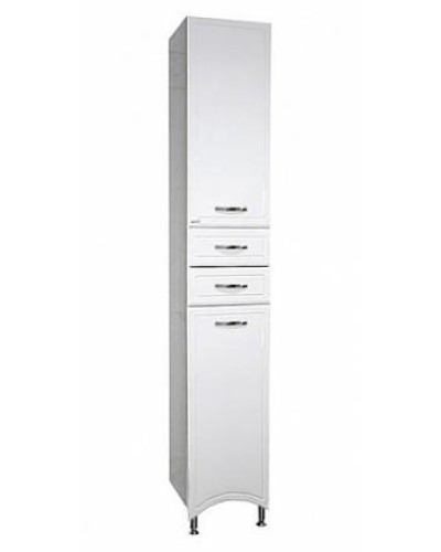 Дрея - 35 Пенал 2 ящ./ Б/К белая эмаль прав.