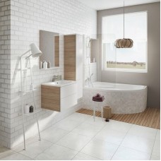 Шкаф пенал Ravak Rosa II 35 X000000929 подвесной Капучино Белый