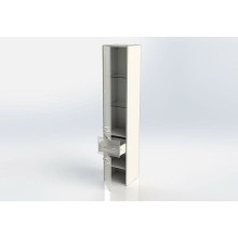 Шкаф пенал Aquanet Августа 35 L 245754 подвесной Белый