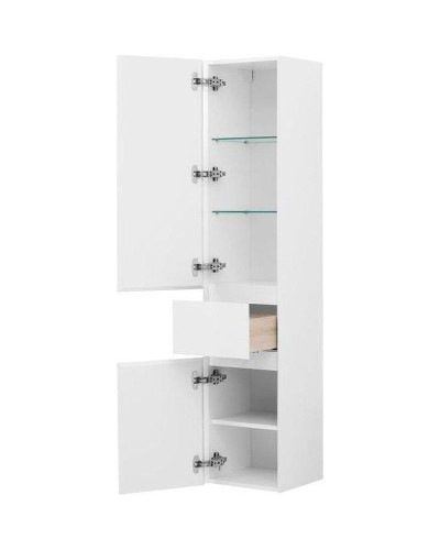 Шкаф пенал Aquanet Йорк 35 L 209143 подвесной Белый