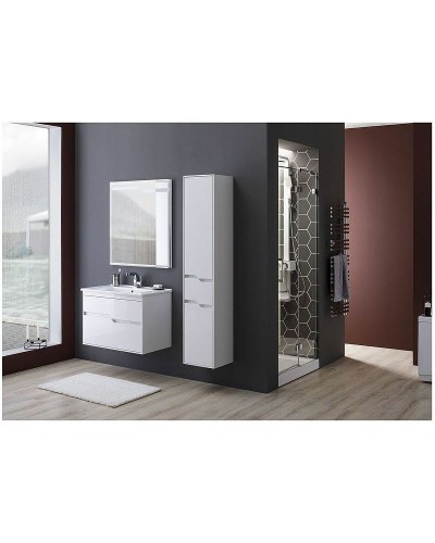 Шкаф пенал Aquanet Модена 35 R 196967 подвесной Белый