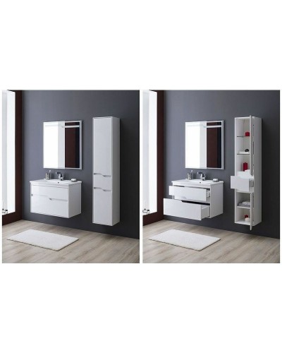 Шкаф пенал Aquanet Модена 35 R 196967 подвесной Белый