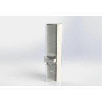 Шкаф пенал Aquanet Модена 35 R 196967 подвесной Белый