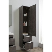 Шкаф пенал Aquanet Эвора 40 R 182999 подвесной Дуб антик