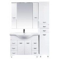 Дрея - 35 Пенал 2 ящ./ Б/К белая эмаль прав.