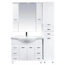 Дрея - 35 Пенал 2 ящ./ Б/К белая эмаль прав.