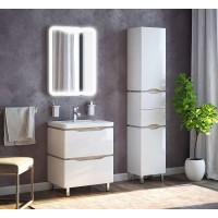 Шкаф пенал Corozo Бостон 35 SD-00000910 Белый Антик