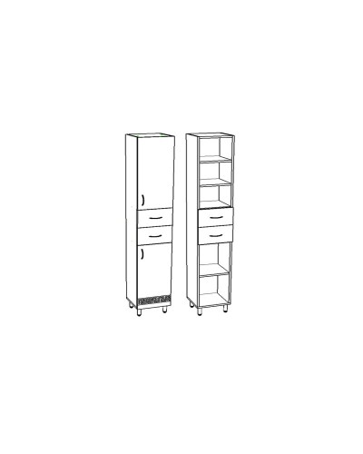 Шкаф пенал Corozo Олимп 30 SD-00000693 Белый