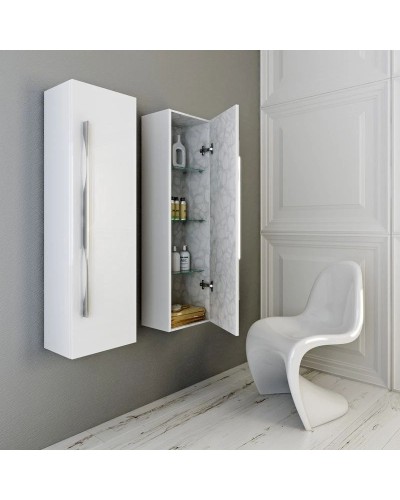 Пенал универсальный белый глянец Aqwella 5 Stars Milan Mil.05.35/W