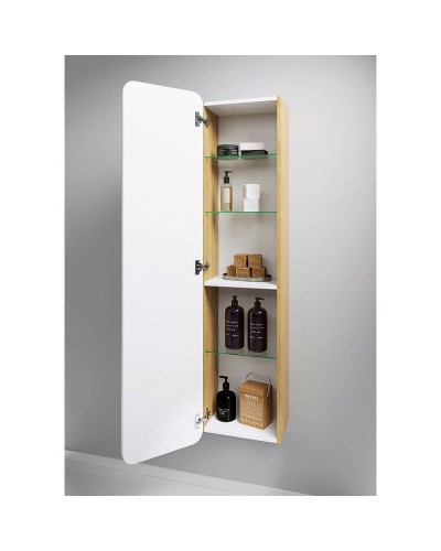 Шкаф пенал Aqwella Basic 35 BAS0535DZ Дуб золотой