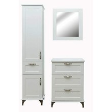 Шкаф пенал Эстет Bali Classic 42 L ФР-00002157 Белый