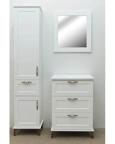 Шкаф пенал Эстет Bali Classic 42 L ФР-00002157 Белый