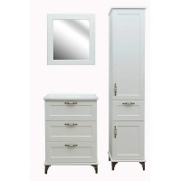 Шкаф пенал Эстет Bali Classic 42 R ФР-00002158 Белый