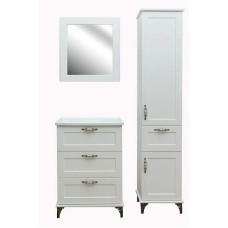 Шкаф пенал Эстет Bali Classic 42 R ФР-00002158 Белый