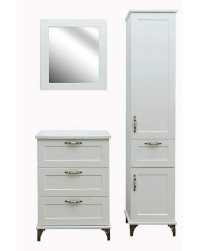 Шкаф пенал Эстет Bali Classic 42 R ФР-00002158 Белый