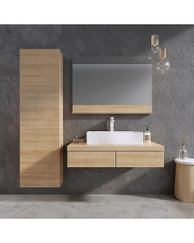 Шкаф пенал Ravak SB Formy 46 L X000001039 подвесной Дуб