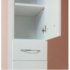 Шкаф пенал Onika Модерн 40.17 R 404010 с бельевой корзиной Белый