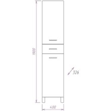 Шкаф пенал Onika Модерн 40.17 R 404010 с бельевой корзиной Белый