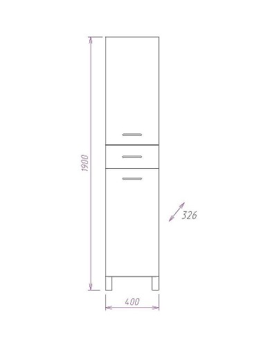 Шкаф пенал Onika Модерн 40.17 R 404010 с бельевой корзиной Белый