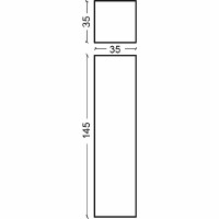 Шкаф пенал Boheme Armadi Art NeoArt 35 834-CP подвесной Cappucino