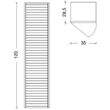 Шкаф пенал Boheme Armadi Art Vallessi Avantgarde Canale 35 846-WCR подвесной Белый Хром