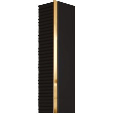 Шкаф пенал Boheme Armadi Art Vallessi Avantgarde Canale 35 846-BG подвесной Черный Золото