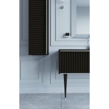 Шкаф пенал Boheme Armadi Art Vallessi Avantgarde Canale 35 846-BCR подвесной Черный Хром