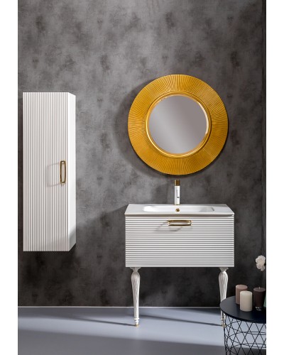 Шкаф пенал Boheme Armadi Art Vallessi Avantgarde Linea 35 845-WG подвесной Белый