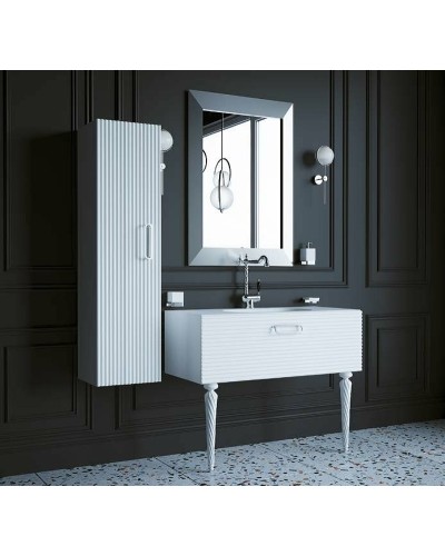 Шкаф пенал Boheme Armadi Art Vallessi Avantgarde Linea 35 845-WCR подвесной Белый