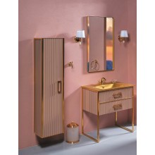 Шкаф пенал Boheme Armadi Art Monaco 35 868-CPG подвесной Капучино Золото