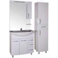 Пенал напольный белый ASB-Mebel Грета