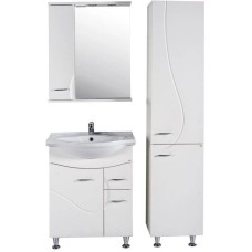 Пенал напольный белый ясень ASB-Mebel Альфа