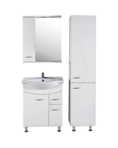 Пенал напольный белый ясень ASB-Mebel Альфа