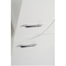 Пенал напольный белый ясень ASB-Mebel Альфа