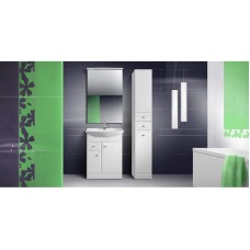 Пенал напольный белый глянец L Belux Адажио П30-02K