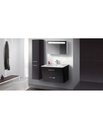 Пенал подвесной черный матовый L Belux Марсель П 30