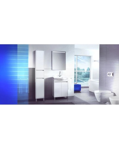 Пенал напольный белый глянец Belux Лира П 35-01 К