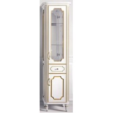 Пенал напольный слоновая кость золотая патина R Belux Каталония П 30-01