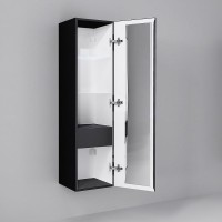 Шкаф пенал Jorno Strong 33 Str.04.130/P/A подвесной Антрацит