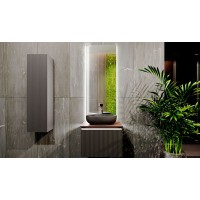 Шкаф пенал Jorno Strong 33 Str.04.130/P/A подвесной Антрацит