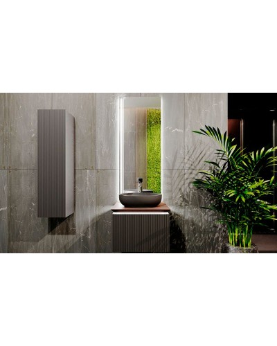 Шкаф пенал Jorno Strong 33 Str.04.130/P/A подвесной Антрацит