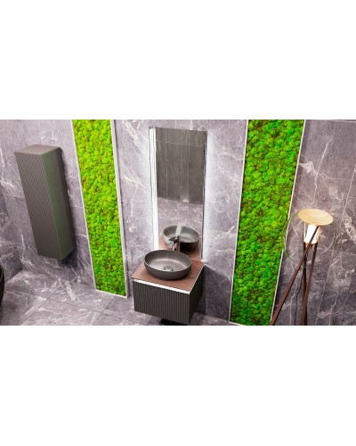 Шкаф пенал Jorno Strong 33 Str.04.130/P/A подвесной Антрацит