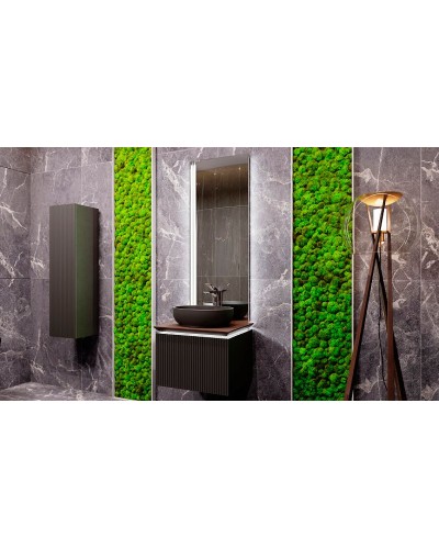 Шкаф пенал Jorno Strong 33 Str.04.130/P/A подвесной Антрацит