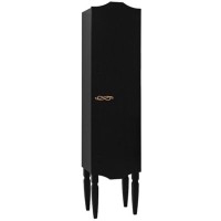 Пенал напольный черный глянец Belux Бари П 30