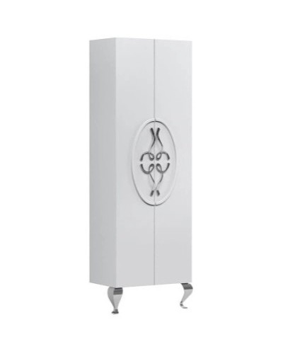 Пенал напольный белый глянец Belux Ксанти ПН 50