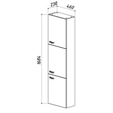 Пенал подвесной белый глянец R Belux Версаль ПН 50 4810924225504