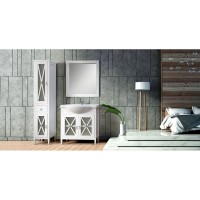 Пенал напольный белый глянец L Belux Рояль П 30-01