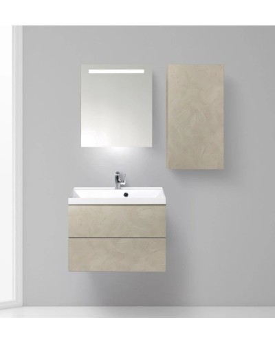 Пенал подвесной Stucco Veneziano L BelBagno Regina REGINA-750-1A-SC-SV-BLUM-L